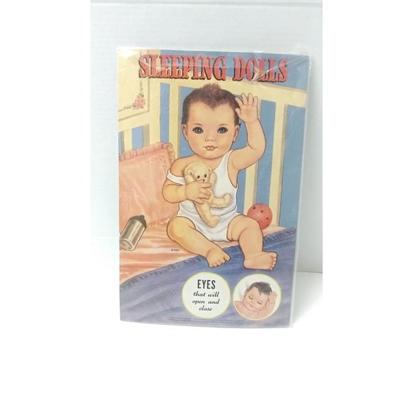 Vintage Sleeping Dolls paper dolls by Queen Holden, 1985 redo, Merrill, Uncut bo - Picture 1 of 10
